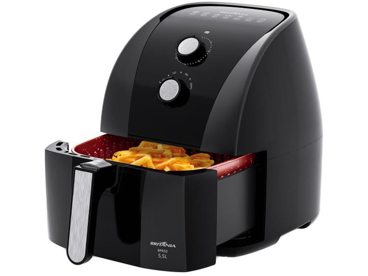 Air Fryer Britânia Redstone BFR50 Preto com Timer 5,5L