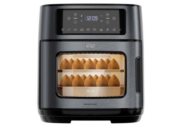 Air Fryer Wap Oven WAOD2 Preto e Cinza Digital com Timer 12L