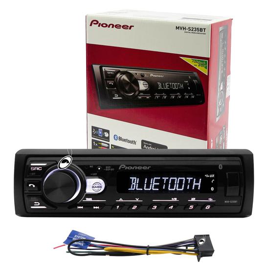 Rádio Pioneer MVH-S235BT Som Automotivo USB Bluetooth 4 Canais