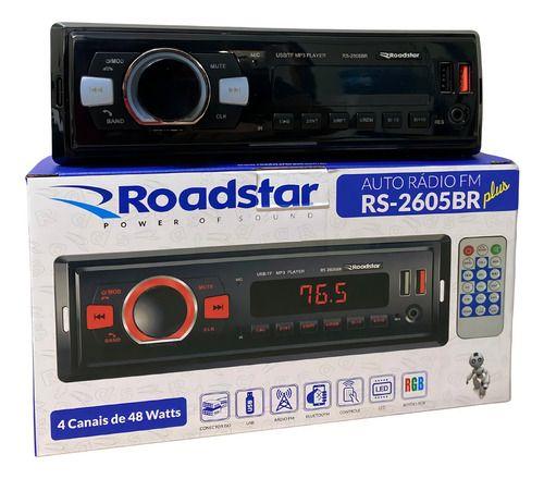 Auto Radio Mp3 Roadstar Cont. Remoto Bluetooh Rca Fm Sd Usb