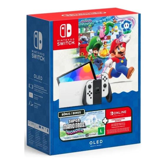 Console nintendo switch oled 64gb mario bros wonder