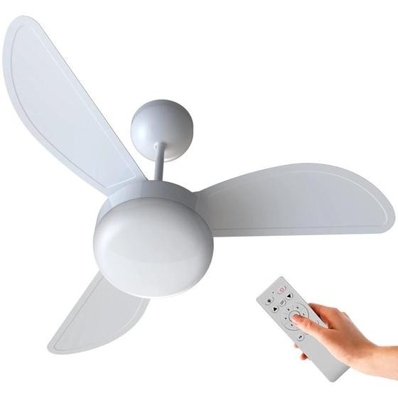 Ventilador de Teto Ventisol Fênix Branco Inverter Controle Remoto, 6 Velocidades - Bivolt