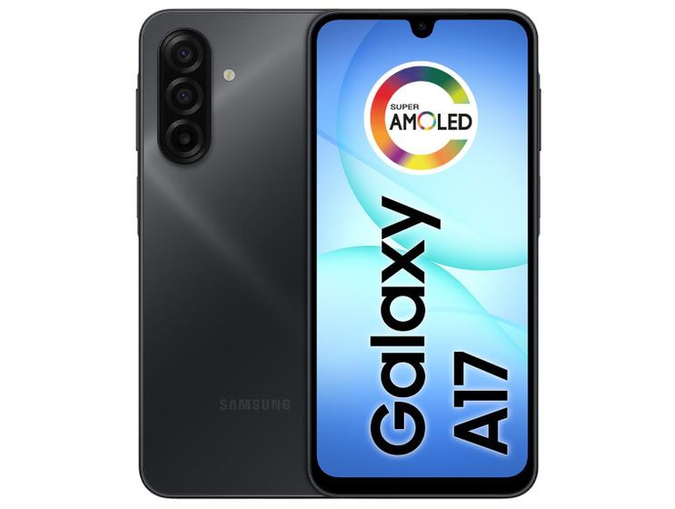 Smartphone samsung galaxy a17 4g 128gb 4gb ram preto