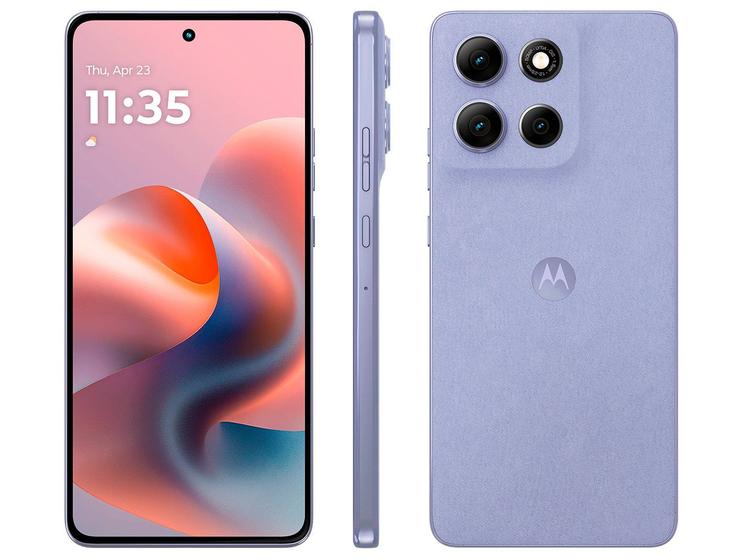 Smartphone Motorola Moto g86 512GB 5G 12GB+12GB RAM Boost Inteligente Lilás 6,7" Câm. Dupla + Selfie 32MP