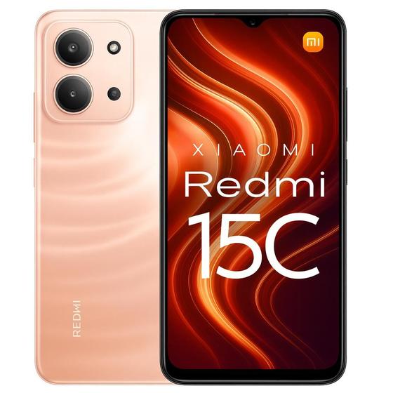 Smartphone Celular Xiaomi Redmi 15C 256GB 4GB Lançamento 2025 Versão Global 50MP Câmera 120Hz Bateria de 6000mAh Dual SIM Chip