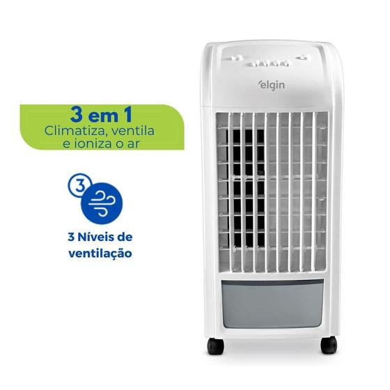 Climatizador Ar Frio 3 Em 1 Ventilador Umidificador 3,5 Litros Elgin 127v