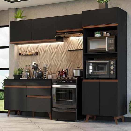Armário de Cozinha Completa 260cm Reims Madesa 09
