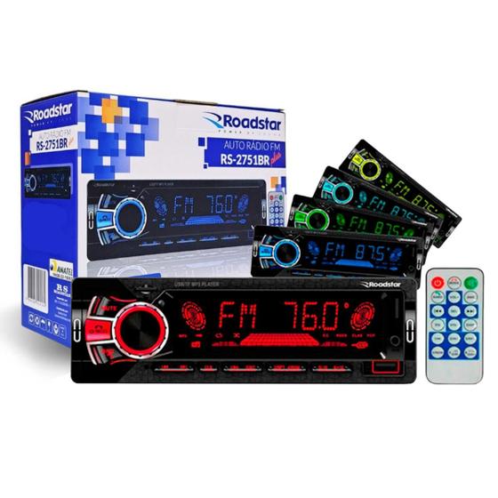 Radio Automotivo Bluetooth Potente Melhor Que Soni Pioner - ROADSTAR