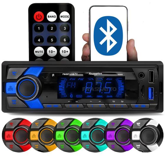 Radio Automotivo Sem Toca Cd Mp3 Player Bluetooth Usb Display Colorido - First Option