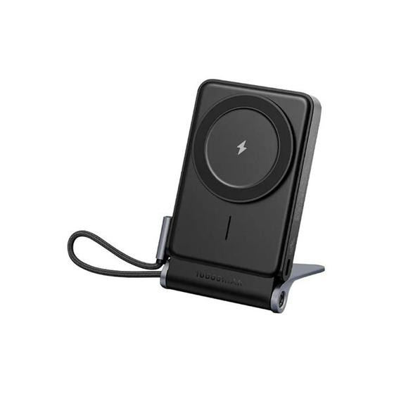 Carregador Portátil Hrebos Premium PB930 Power Bank 10000mAh 22,5W Turbo PD USBC Indução Stand Cinza