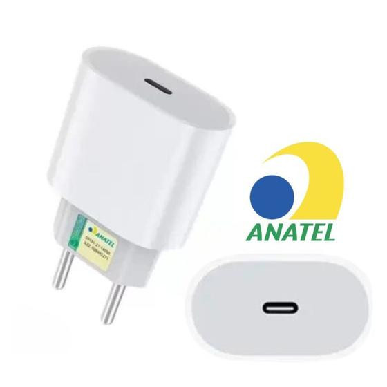 Fonte Carregador Turbo 30w Compatível com iPhone 11 12 13 14 15 16 17 Pro Max USBC TipoC Bivolt - Agold