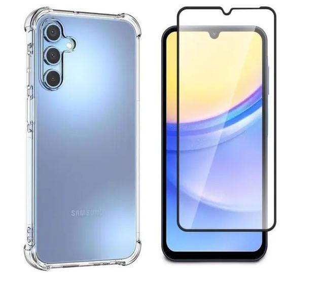 Capa Capinha Case Anti Impacto e Pelicula vidro 3D Samsung Galaxy A17 - Rafinha