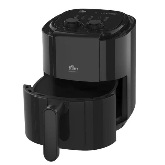 Fritadeira Elétrica AF105 Preta 3,5 Litros Air Fryer 1200W Antiaderente Kian 127V
