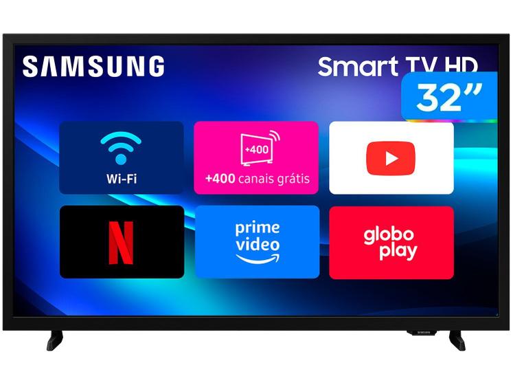 Smart tv samsung 32" hd mod h5000f preto bivolt