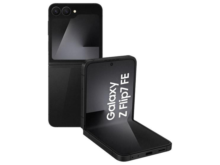 Celular Samsung Galaxy Z Flip7 FE 128GB Preto 5G 8GB RAM Tela 6,7" Câm. Dupla de 50MP Galaxy AI