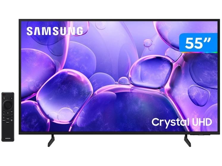 Smart TV 55" Samsung 4K UHD Crystal UHD UN55U8600FGXZD Tizen Bixby 3 HDMI