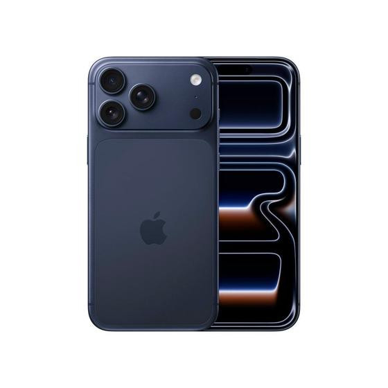 iPhone 17 Pro Max Apple 256GB, Câmera Tripla Fusion de 48MP, Tela 6.9" Super Retina XDR, Azul-intenso