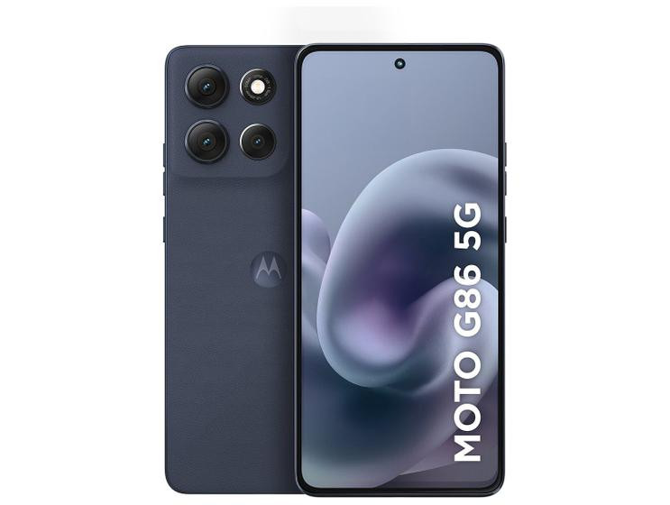 Smartphone Motorola Moto g86 5G 256GB 24GB 8GB RAM16GB Ram Boost Tela 1.5K pOLED, 50MP Sony camera OIS Moto AI, videos em 4K, IP68 IP69