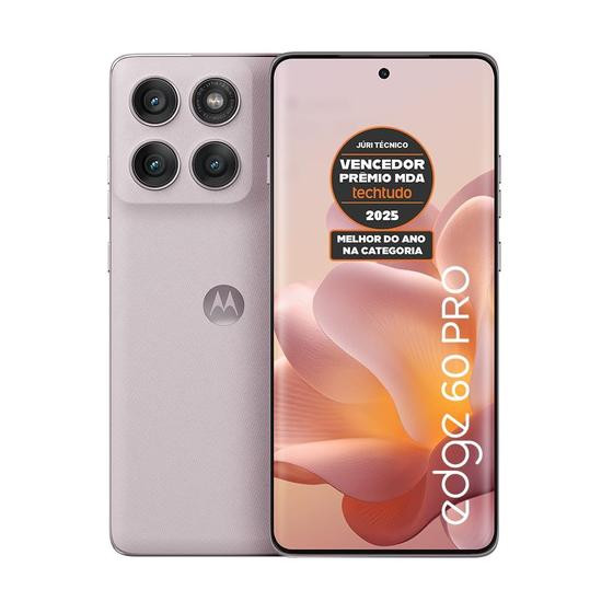 Motorola Edge 60 Pro 5G Off-White 512GB 12GB RAM - Câmera Pro Sony LYTIA 6000mAh