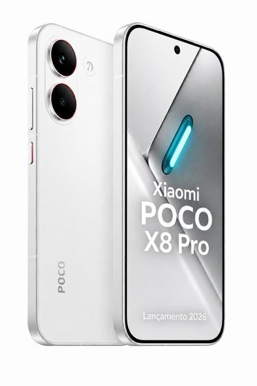 Celular Xiaomi Poco X8 Pro 512GB 12GB RAM 5G Versão Global Original Lançamento Câmera Incrível Com NFC Amoled Smartphone Premium