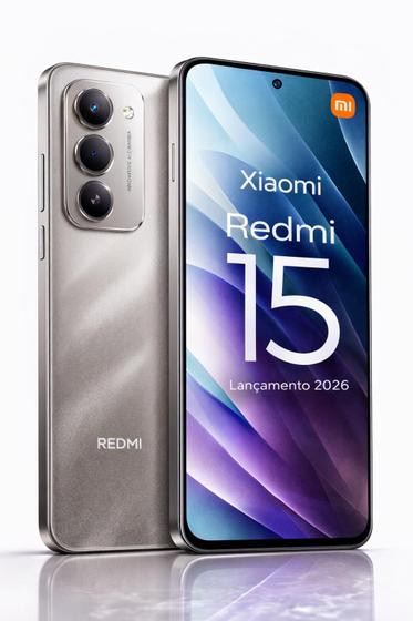 Xiaomi Redmi 15 256GB 8GB Tela 144Hz 50MP Câmera 50 Mp Bateria 7000mAh 33W Smartphone Top Celular Custo benefício - Xioami
