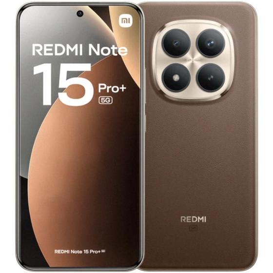 Smartphone Xiaomi Redmi Note 15 Pro Mais 5G 12GB 512GB Marrom Versão Global