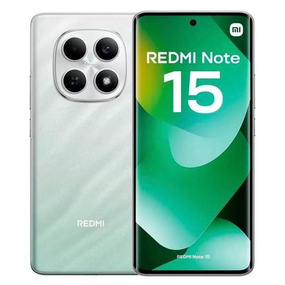 Celular Xiaomi Redmi Note 15 Lançamento 256GB 8GB Câmera 108MP 20MP Tela 6.77 AMOLED 120Hz Dual SIM Chip IP64 Dolby 6000mAh
