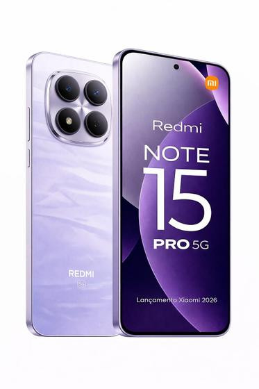 Smartphone Celular Xiaomi Redmi Note 15 Pro 5G 256GB 8GB RAM Garantia 1 Ano NFC Câmera 200MP Premium Tela 6,83 AMOLED 120Hz Bateria 6580mAh 45w 2 Chip
