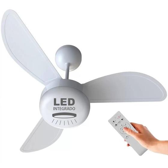 Ventilador de Teto Ventisol Fênix Inverter Controle Remoto Placa Led 20w Integrada - Bivolt
