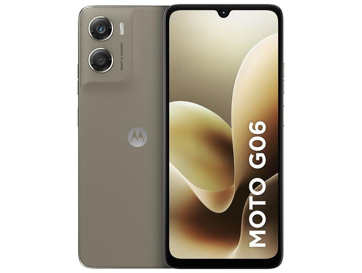Smartphone Motorola Moto G06, 256GB, 4GB RAM e 8GB Ram Boost, Camera 50MP com AI, Bateria de 5200 mAh e Tela 6.9