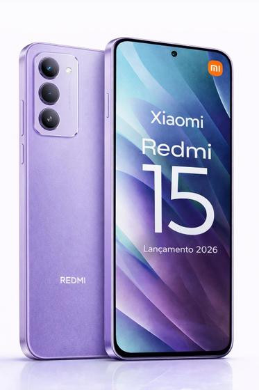 Xiaomi Redmi 15 256GB 8GB Tela 144Hz 50MP Câmera 50 Mp Bateria 7000mAh 33W Smartphone Top Celular Custo benefício