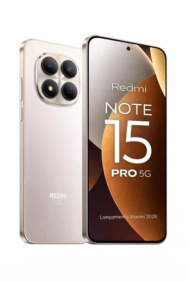 Smartphone Celular Xiaomi Redmi Note 15 Pro 5G 256GB 8GB RAM Garantia 1 Ano NFC Câmera 200MP Premium Tela 6,83 AMOLED 120Hz Bateria 6580mAh 45w 2 Chip