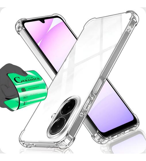 Capa Capinha Anti Queda + Película Cerâmica Para Samsung Galaxy A07 - NoBrand