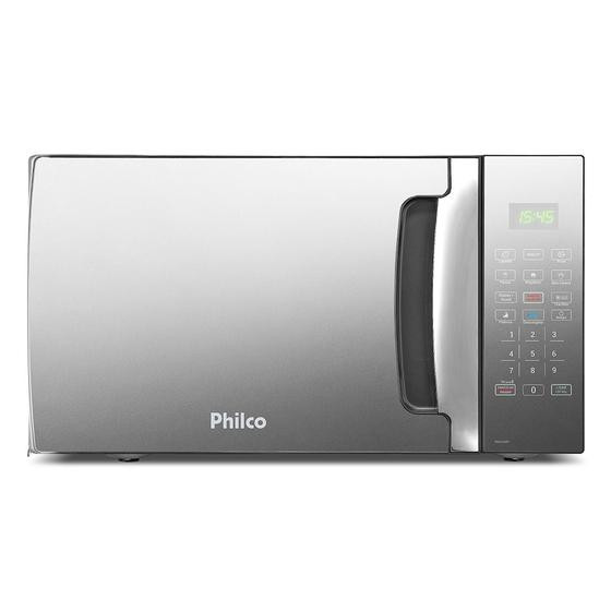 Microondas 28 Litros Philco PMO30EP Preto Com Porta Espelhada 1400w Menu Fit