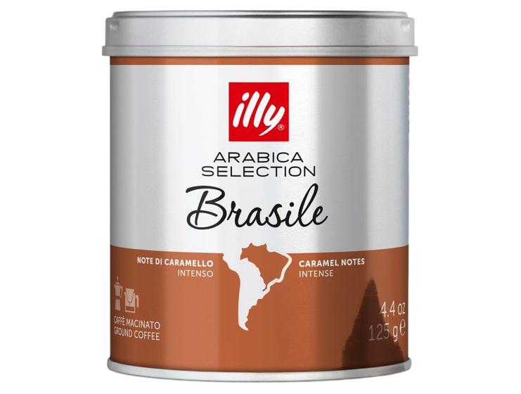 Café Torrado e Moído Especial Illy Arabica Selection Brasile Lata 125g