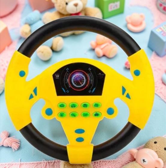 Volante de Brinquedo Para Crianças Gira Carro para Bebê Menino Menina Educacional que faz barulho - fun game