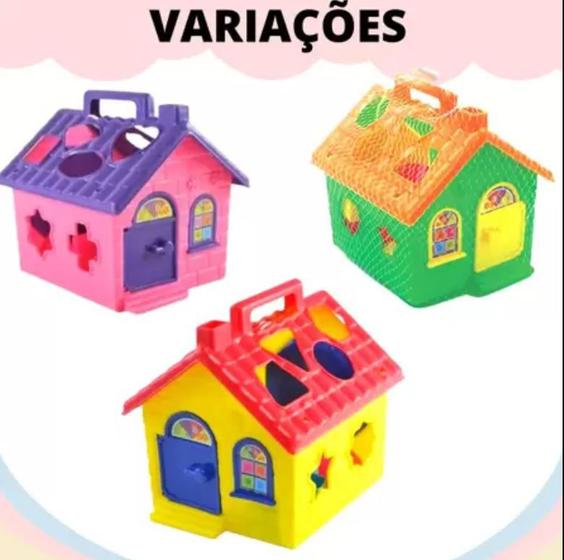 Brinquedo Amor De Casinha Didática Com 12 Formas Geométricas - Pica Pau