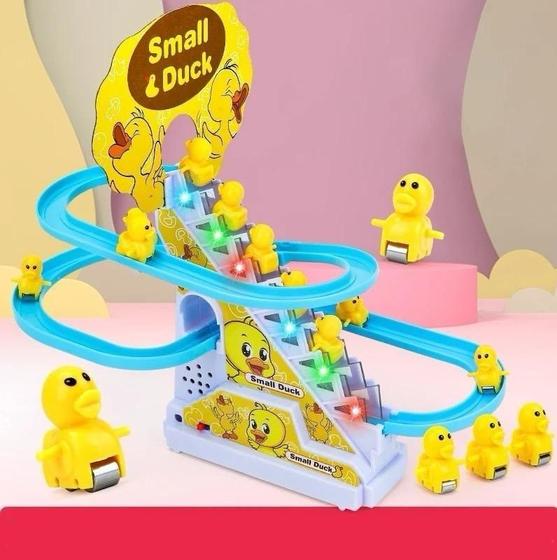Brinquedo Infantil Divertido Patinho Escorrega Playground Animais Baby Musical Small E Duck - Toy King