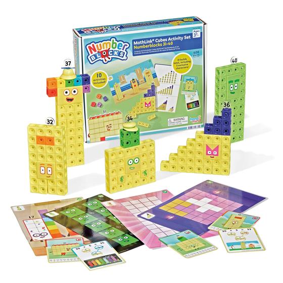 Brinquedo Educativo hand2mind Numberblocks 31-40 Cubos MathLink