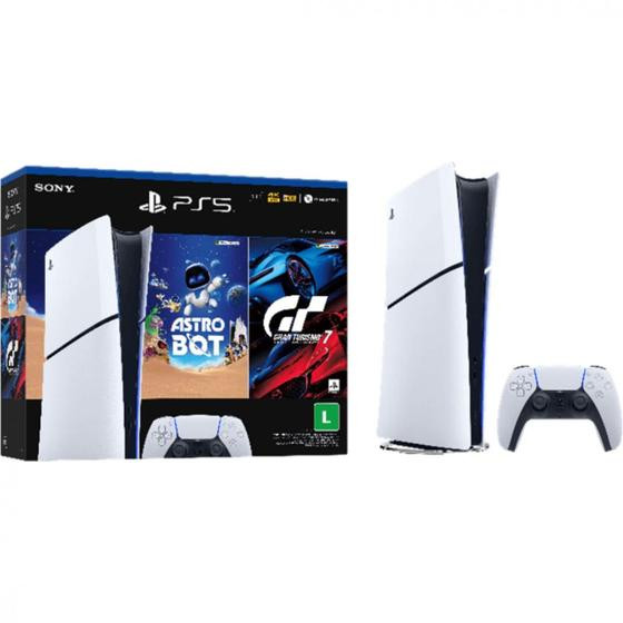 Console PlayStation 5 Edição Digital 825GB ASTRO BOT 4 e Gran Turismo 7 Sony