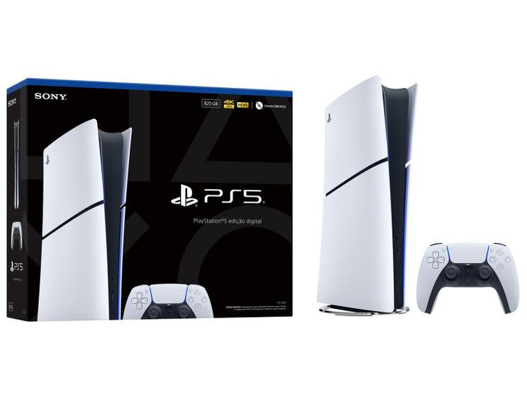 Console Playstation 5 Slim Digital 825GB SSD USB HDMI Preto - Sony