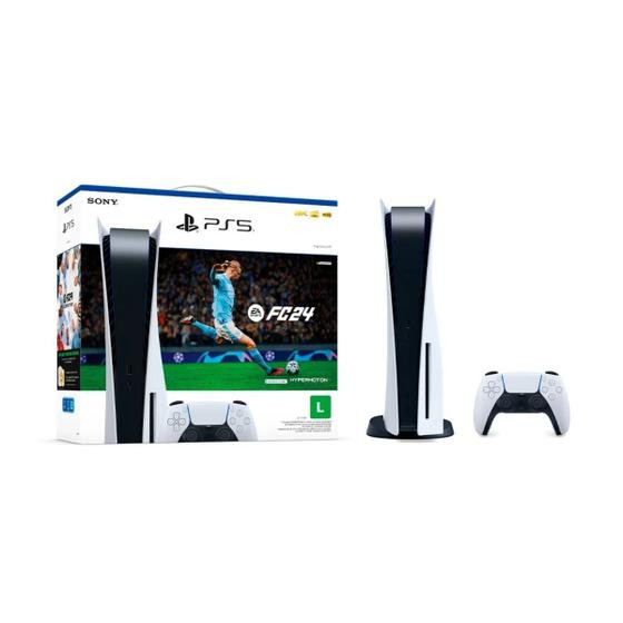 Console Sony Playstation 5 825GB com blue ray 825GB Jogo EA SPORTS FC 24