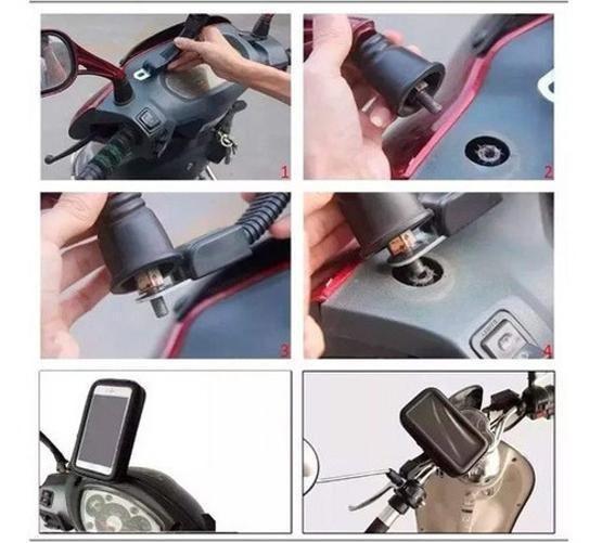 Suporte Impermeável Celular Bicicleta Moto Gps Biz Nmax Pcx - Loja Do Smartphone