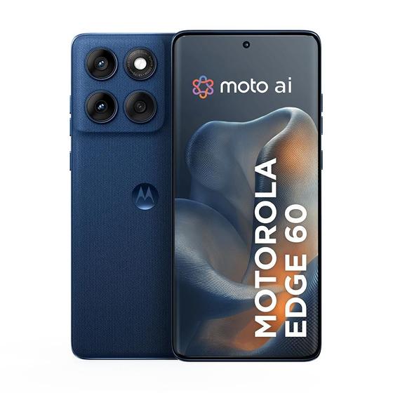 Smartphone Motorola Edge 60 5G 512GB, 12GB RAM, 12GB Ram Boost, Tela QuadCurve, moto AI, 50MP Sony Camera ultrarresistencia militar, IP68, IP69