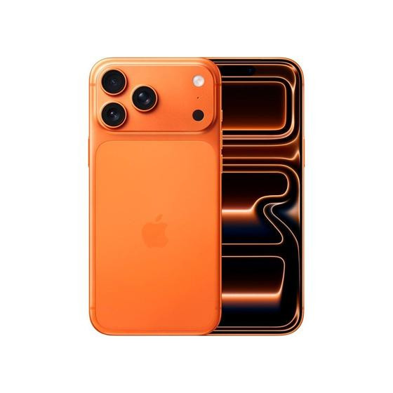 iPhone 17 Pro Max Apple 256GB, Câmera Tripla Fusion de 48MP, Tela 6.9" Super Retina XDR, Laranja-cósmico