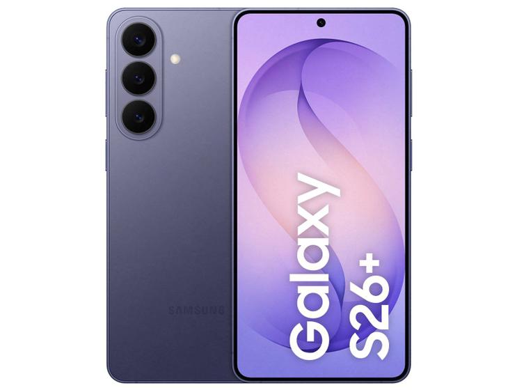 Celular Samsung Galaxy S26+ Violeta 5G 256GB Galaxy AI 6,7" 12GB RAM Câm. Tripla 50+12+10MP Bateria 4900mAh Dual Chip