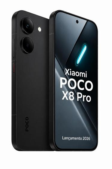 Celular Xiaomi Poco X8 Pro 512GB 12GB RAM 5G Versão Global Original Lançamento Câmera Incrível Com NFC Amoled Smartphone Premium