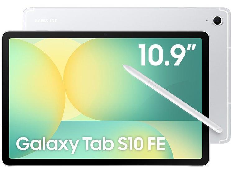 Tablet Samsung Galaxy Tab S10 FE com Capa e Caneta S Pen 8GB RAM 128GB 10,9" Android 15 Exynos 1580 Wi-Fi