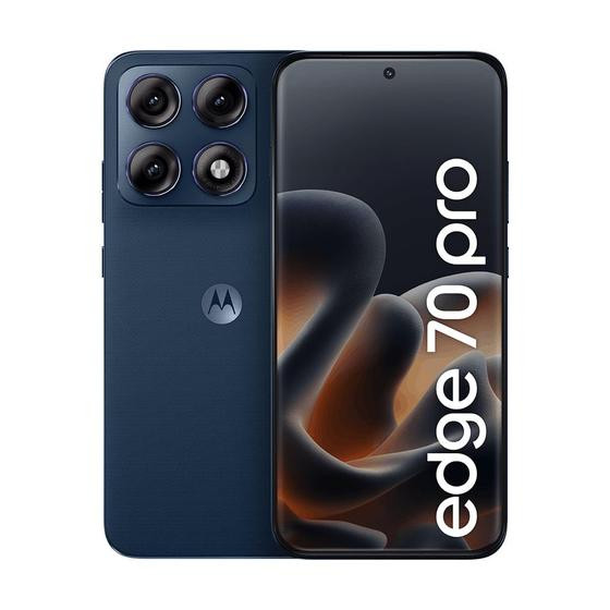 Smartphone Motorola Edge 70 PRO 5G 256GB 24GB, 12GB RAM, 12GB Ram Boost, 4 câmeras de 50MP, Tela 1.5K extreme AMOLED 144Hz,Bateria 6500 mAh, IP68/IP69