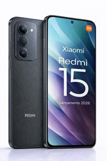 Xiaomi Redmi 15 256GB 8GB Tela 144Hz 50MP Câmera 50 Mp Bateria 7000mAh 33W Smartphone Top Celular Custo benefício - Xioami